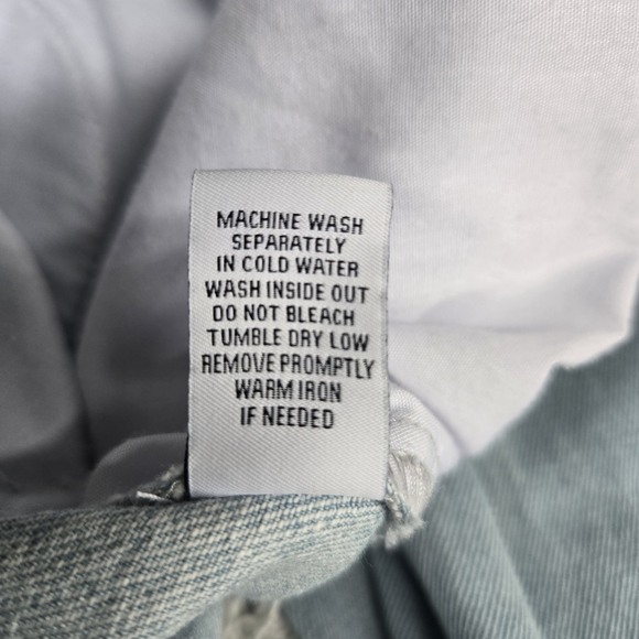 RSQ Women's Light Blue Distressed Baggy Jeans. Size 27 - Picture 9 of 14